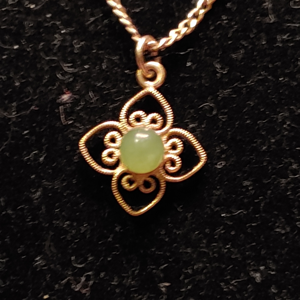 Jade 12k necklace